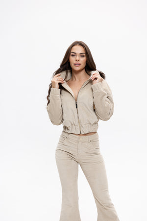 Bomberka sztruksowa NELI Beige