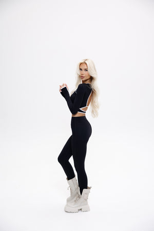 Legginsy modelujące 7/8 FEMME CAPRI Noir